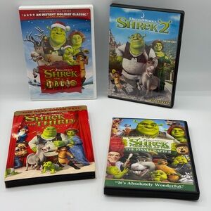 Shrek 4 Movie Collection DVD Lot | Shrek 2, Shrek the Third, Forever After